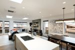 Gourmet kitchen, formal dining for up to eight
